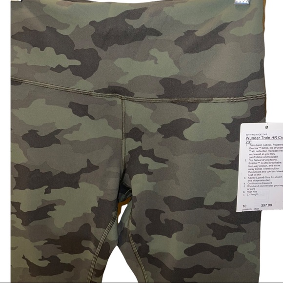 NWT Lululemon Wunder Train High Rise Crop 23" - Picture 11 of 14